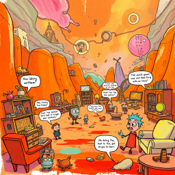 Metamayhem: Whose Adventure is it Anyway? - Text-based game