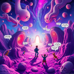 Spectrum Wars: Which Dimension Is It Anyway? - Text-based game