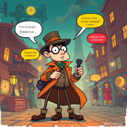 Chronochums: Who's There? - Text-based game