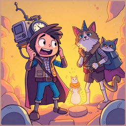 Chrono Crackers: Who's Time Is It Anyway? - Text-based game