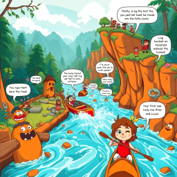 Log Jam: Whose Logs Are These Anyway? - Text-based game