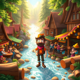 Log Jam: Whose Logs Are These, Anyway? - Text-based game