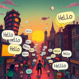 Whose Hellos Are These, Anyway? - Text-based game