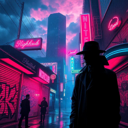 Neon Noir - Text-based game