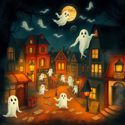 Whose Ghost Is It Anyway? - Text-based game