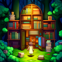 Pip's Quest for the Library of Wonders - Text-based game