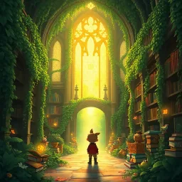 Pip's Quest for the Library of Wonders - Text-based game