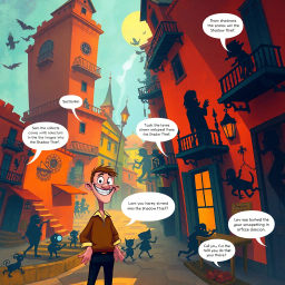 Whose Shadow Is It Anyway? - Text-based game