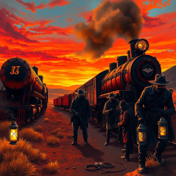 Locomotive Legends: The Great Railway Heist - Text-based game