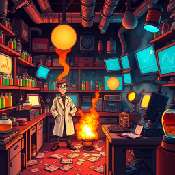 Whose Lab Is It Anyway? - Text-based game