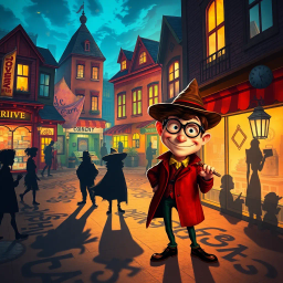 Whose Shadow Is It Anyway? - Text-based game
