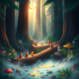 Log Jammin': The Great Woodland Conspiracy - Text-based game
