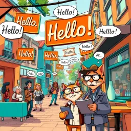 Whose Hellos Are These, Anyway? - Text-based game