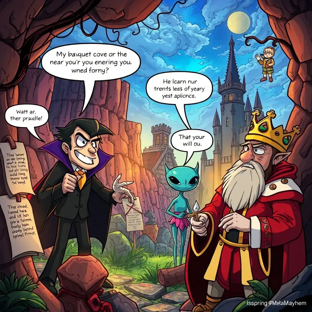 MetaMayhem: Whose Adventure Is It Anyway?