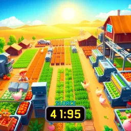 Farm Factory Frenzy - Text-based game