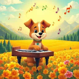 Piano Pup's Melody Quest - Text-based game