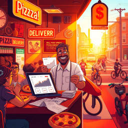 Delivery Dilemmas: The Pizza Profiteer - Text-based game