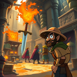Relic Rumble: Whose Is It Anyway? - Text-based game
