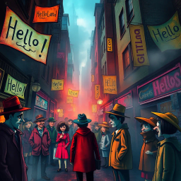 Whose Hellos Are These, Anyway? - Text-based game
