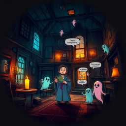 Hello, Whose Ghost Is It Anyway? - Text-based game