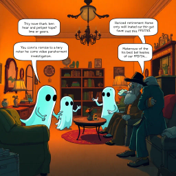 Hello, Whose Ghost Is It Anyway? - Text-based game