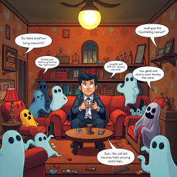 Hello, Whose Ghost Is It Anyway? - Text-based game