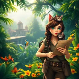 Penelope and Catnip: The Search for the Lost City - Text-based game