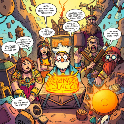 Relic Rumble: Whose Is It Anyway? - Text-based game