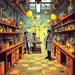 Whose Lab is it Anyway? - Text-based game