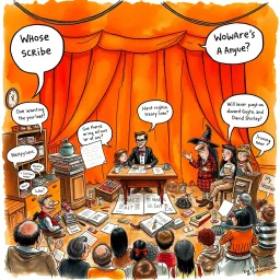 Whose Scribe is it Anyway? - Text-based game