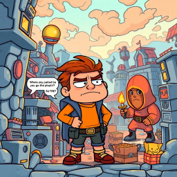 Metamayhem: Whose Adventure is it Anyway? - Text-based game