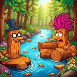 Logjam Chronicles: Whose Logs Are These, Anyway? - Text-based game