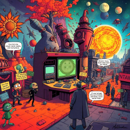 Metamayhem: Whose Adventure is it Anyway? - Text-based game