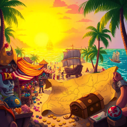 Treasure Trouble: Whose Gold is it Anyway? - Text-based game
