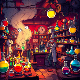 Whose Lab Is It Anyway? - Text-based game