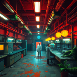 Whose Lab is it Anyway? - Text-based game