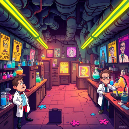 Whose Lab Is It Anyway? - Text-based game