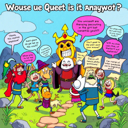 Whose Quest is it Anyway? - Text-based game
