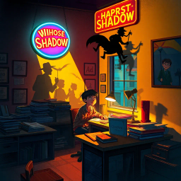 Whose Shadow Is That? - Text-based game