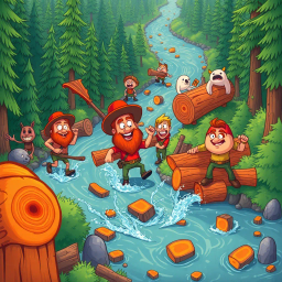 Log Jammin' Showdown - Text-based game