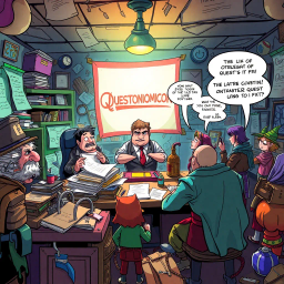 Questonomicon: Whose Quest Is It Anyway? - Text-based game