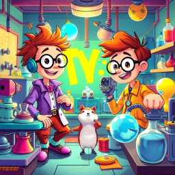 Lab Rascals: Who's the Genius Now? - Text-based game