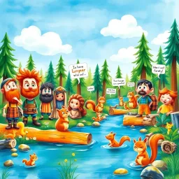 Log Jam: Whose Logs Are These, Anyway? - Text-based game