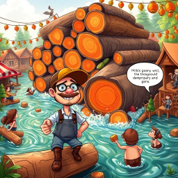 Log Jammed: Whose Logs Are These, Anyway? - Text-based game