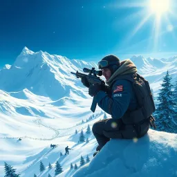 Snow Sniper Showdown - Text-based game