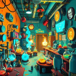 Whose Lab is it Anyway? - Text-based game