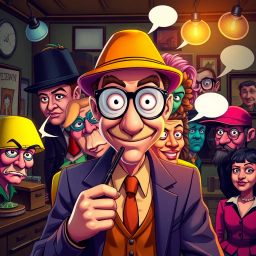 Whose Face Is This Anyway? - Text-based game