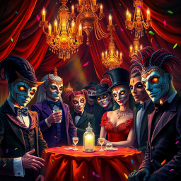 Whose Mask Is It Anyway? - Text-based game