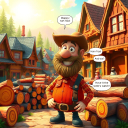Log Jam: Who's Logs Are These, Anyway? - Text-based game