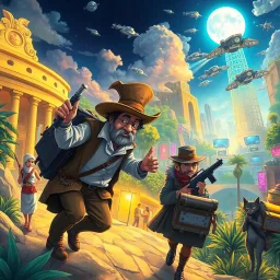 Whimsical Time Travel Adventure text games
